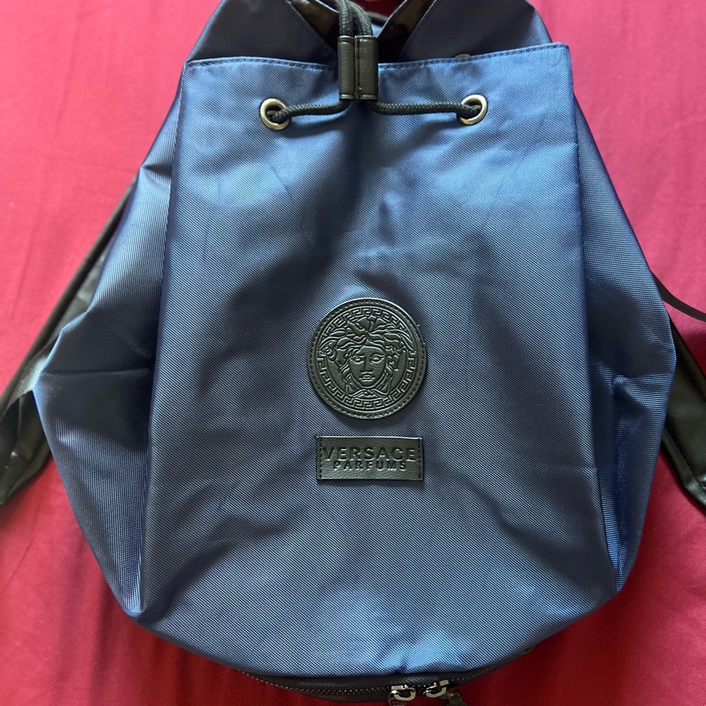 Versace Blue Backpack for Men